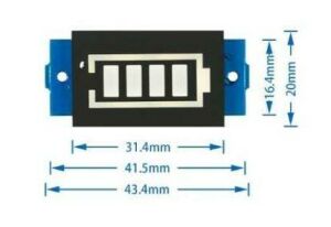 1S Lityum Batarya Kapasite Göstergesi Modülü