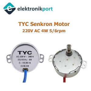 Senkron Motor TYC AC 220-240V 50-60Hz  5/6 RPM