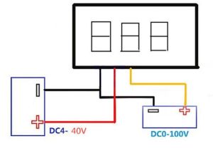 Dijital Voltmetre DC 0-100V 0.28 inç Kırmızı