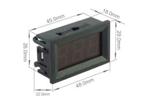 AC Voltmetre 30-500V Dijital Panel Tip 2 Kablolu