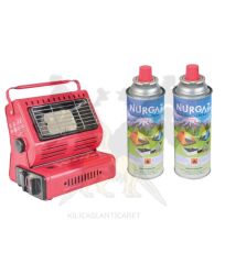 NURGAZ PORTATİF KAMP SOBA 2 ADET 220 GR KARTUŞLU