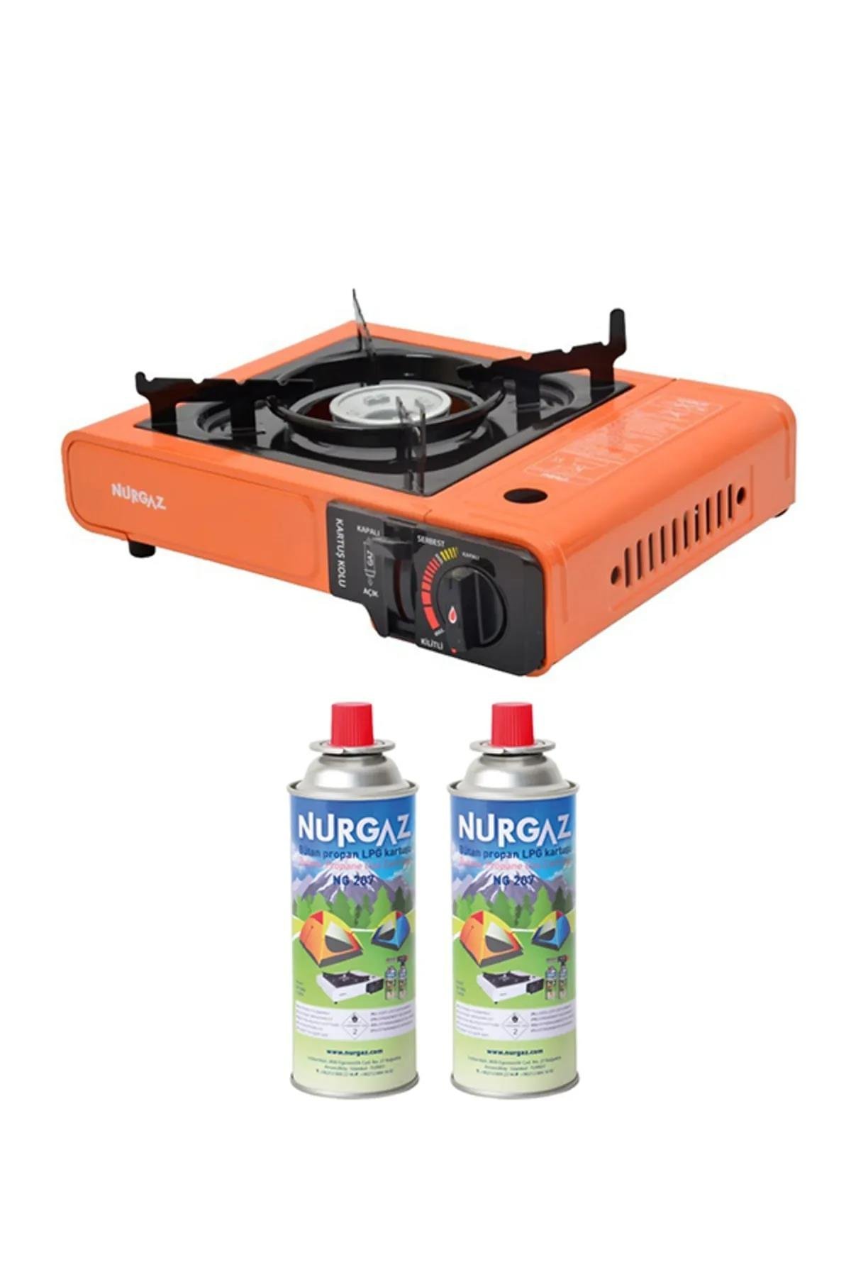 Nurgaz Ng 501 Tekli Portatif Turuncu Ocak + 2 Adet Kartuş