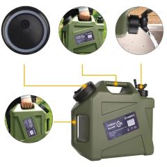 Madfox Galon Air PE Musluklu Su Bidonu 19 Litre GREEN