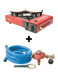 TEKLİ PORTATİF OCAK + HORTUM DEDANTÖR SET