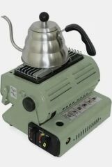 Big Fire Maxi Portatif Kamp Sobası YEŞİL 4 ADET 227 KARTUŞ VE HORTUM DEDANTÖR SETİ