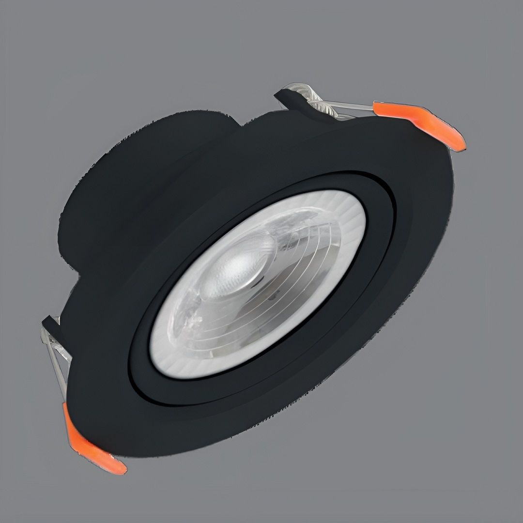 DÜNYA LED HS407/S 5 Watt Siyah Kasa Sıva Altı Yuvarlak LED Spot