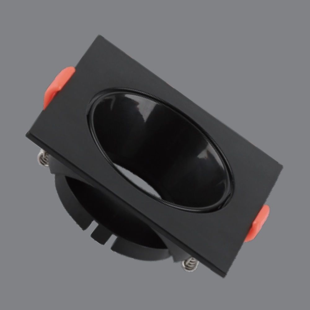 DÜNYA LED HS2631 Sıva Altı Siyah Kare Spot Kasası (PC Gövde)