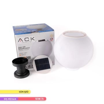 ACK AG60-10801 10 Watt/h Solar Set Üstü Armatür - Gün Işığı (3000K) - PC Gövde
