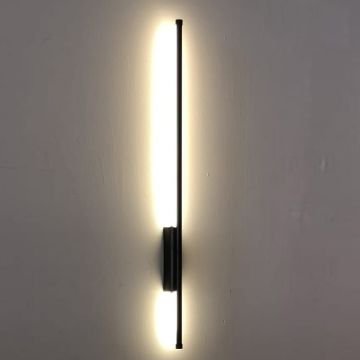 MOLLED MOL8313 15 Watt Siyah/Beyaz 360 Derece Hareketli 80 cm LED Çubuk Aplik - Gün Işığı (3000K)
