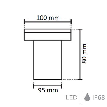 NOAS YL72-0301 3 Watt Yere Gömme LED Armatür