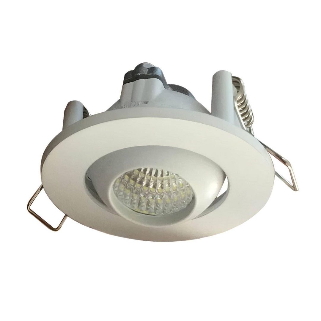 ACK AH06-00350 3 Watt Beyaz Kasa Manda Gözü LED Spot - Yeşil Işık