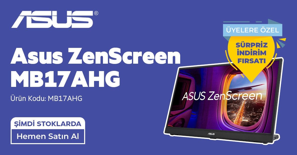 Asus ZenScreen MB17AHG Taşınabilir Monitör Fiyatları