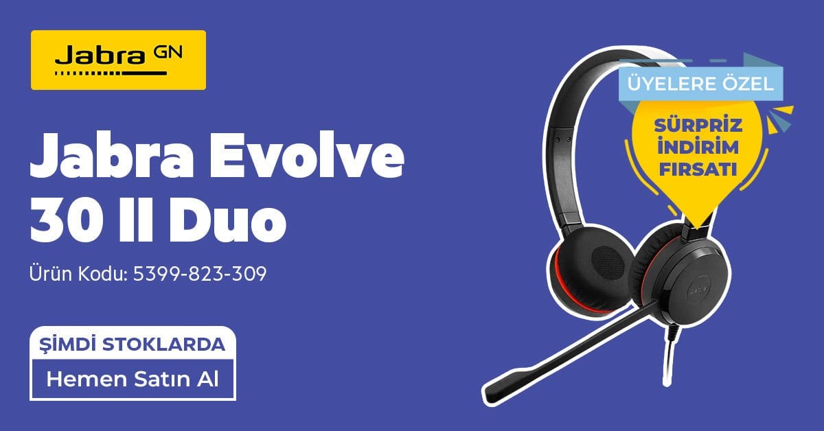 Jabra Evolve 30 2 Duo Fiyatları