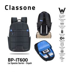 CLASSONE BP-IT600 15.6 inch WTXpro Laptop Sırt Çantası Siyah