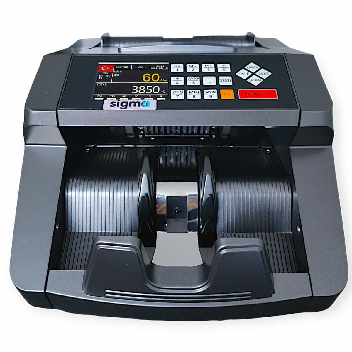 Sigma SC 7520 Para Sayma Makinesi | TL Karışık Sayım, Sahte Kontrollü, TFT Ekranlı