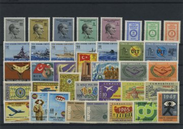 Türkiye Cumhuriyeti Pul Koleksiyonu - 1965 Yıl Seti
