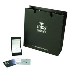 Kare Baget Kesim Pırlanta Tektaş Yüzük - 0,30 Karat 14 Ayar