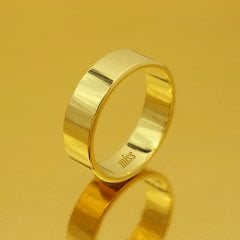 Altın Klasik Evlilik Alyansı 6 mm