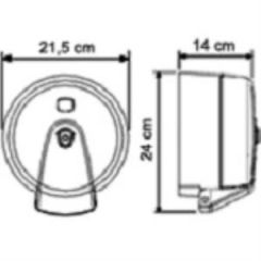 Omnipazar Vialli K3T Mini Cimri İçten Çekmeli Tuvalet Kağıdı Dispenseri Şeffaf