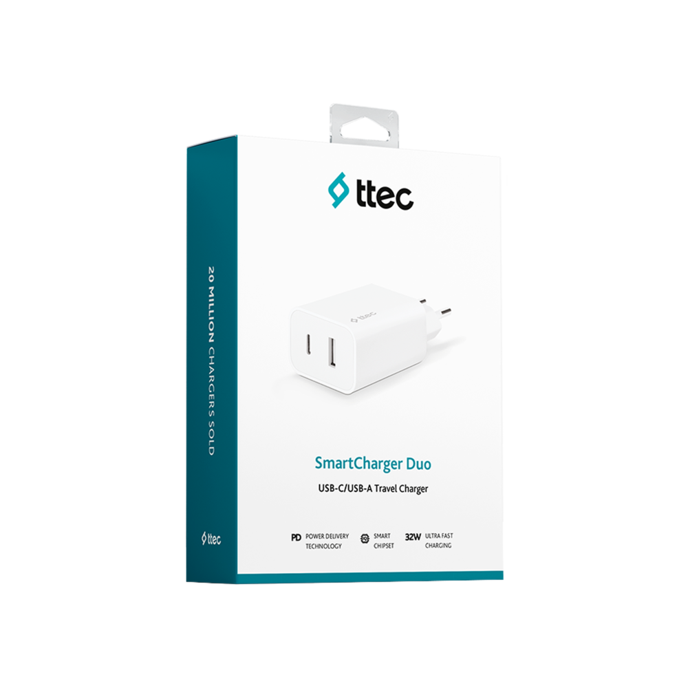 Ttec 2SCS24B SmartCharger Duo PD 32W USB