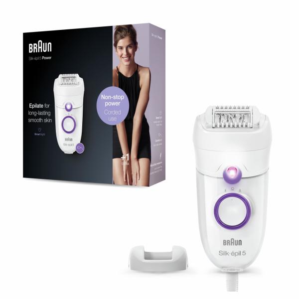 Braun Silk-épil 5 5505 Kablolu Kuru Kullanım Epilatör, Smartlight, Daraltıcı Başlık