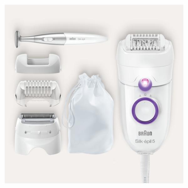 Braun Silk-épil 5 5825 3'ü 1 Arada Kablolu Kuru Kullanım Epilatör + Bikini Trimmer