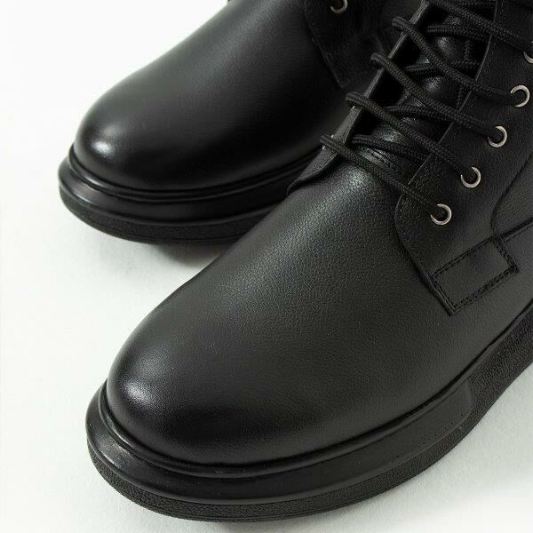 King Shoes Büyük Numara Siyah Bot