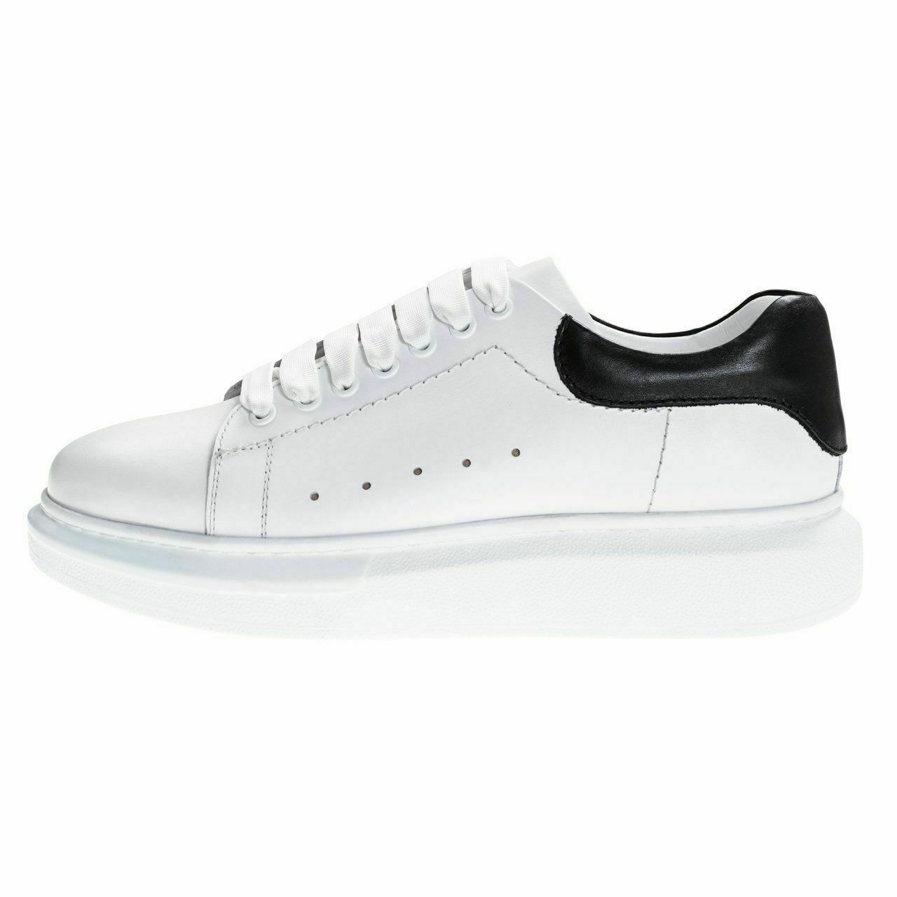 King Shoes Büyük Numara Beyaz Ayakkabı