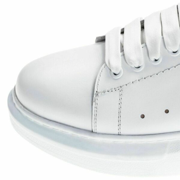 King Shoes Büyük Numara Beyaz Ayakkabı