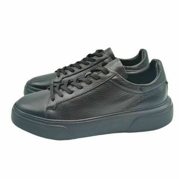 King Shoes CB2501 Siyah Deri Sneaker Erkek Ayakkabı