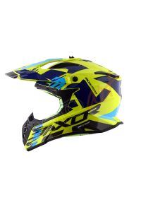 Axor X-Cross X1 Kask Neon Yellow Blue Gloss