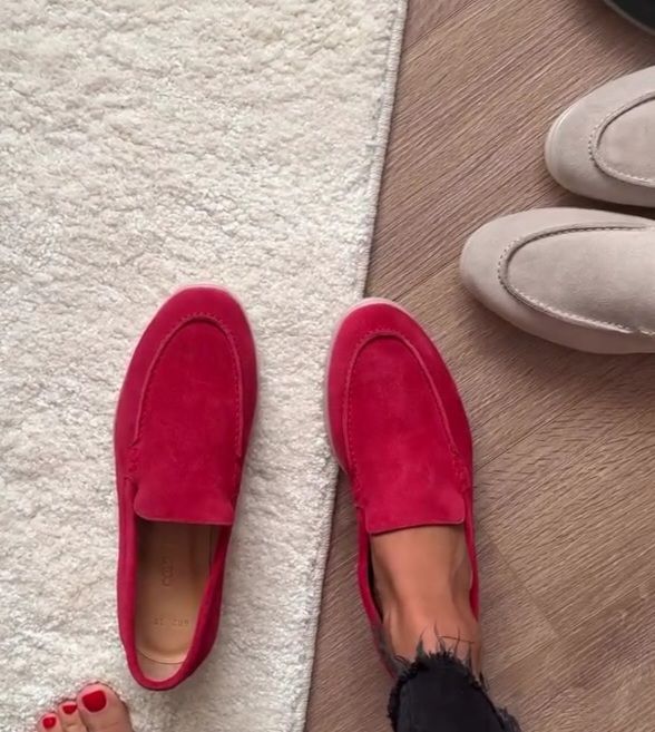 Tera kırmızı loafer