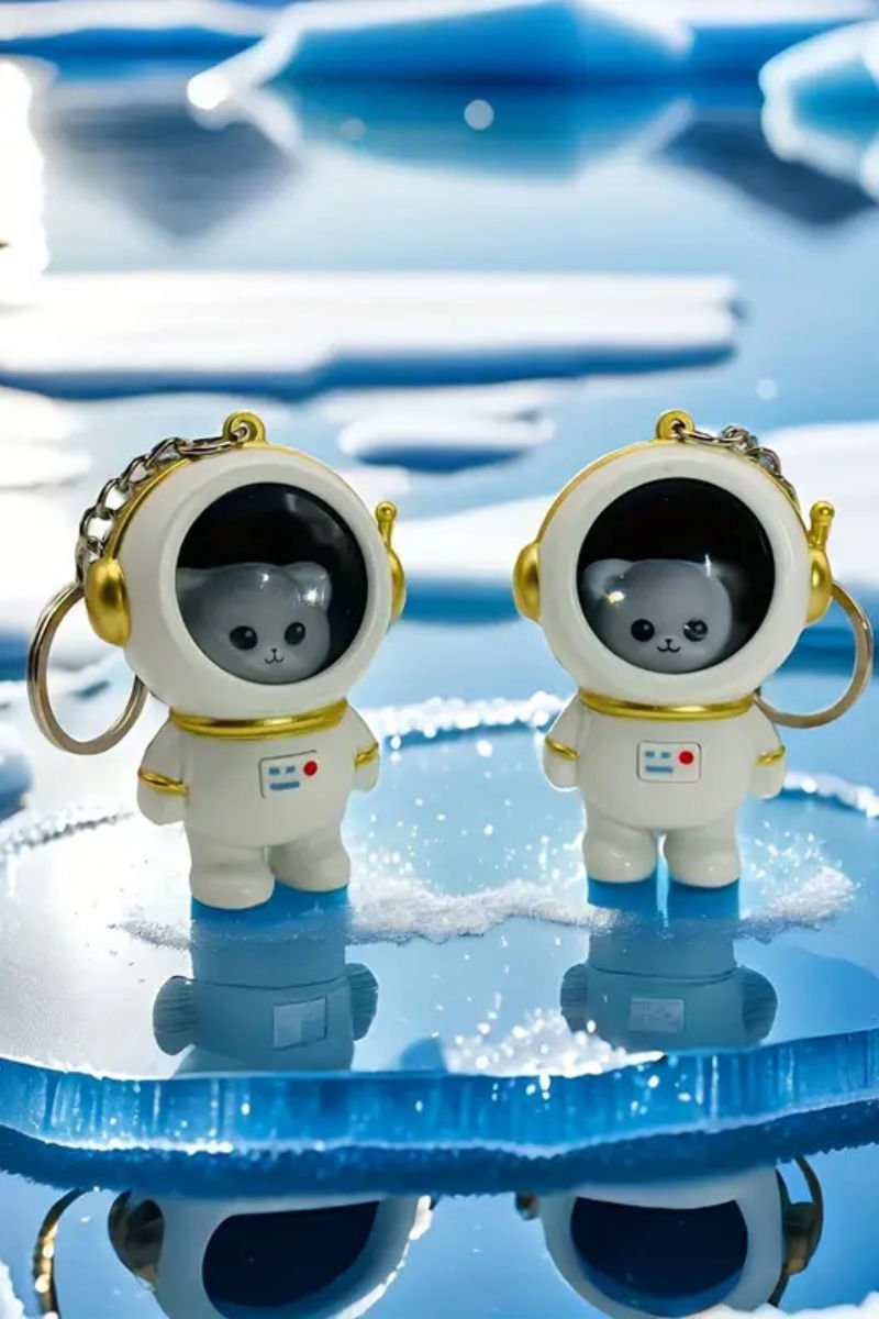 Sevimli Astronot Işıklı Anahtarlık, Çanta Aksesuarı