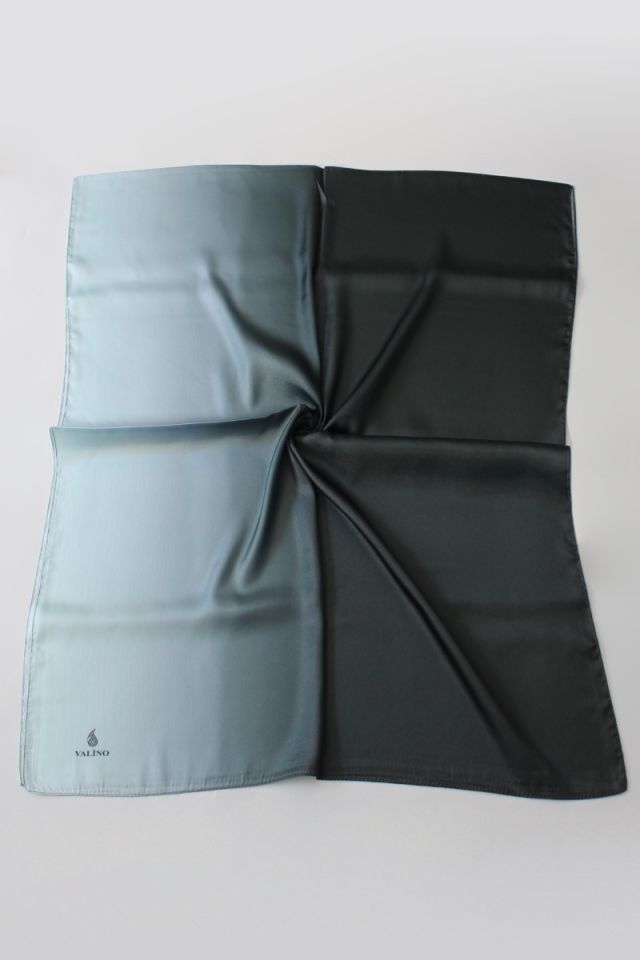 Degrade Desenli Abiye Kristal Şal - Su Yeşili