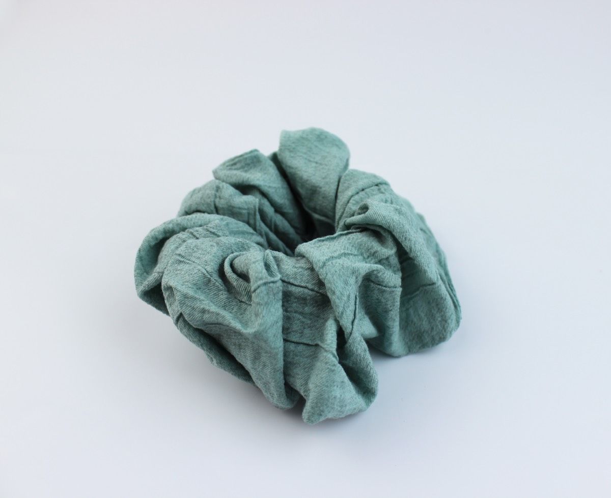 Yumuşak Kumaş Lastik Toka Simit Toka  - Nil Yeşili