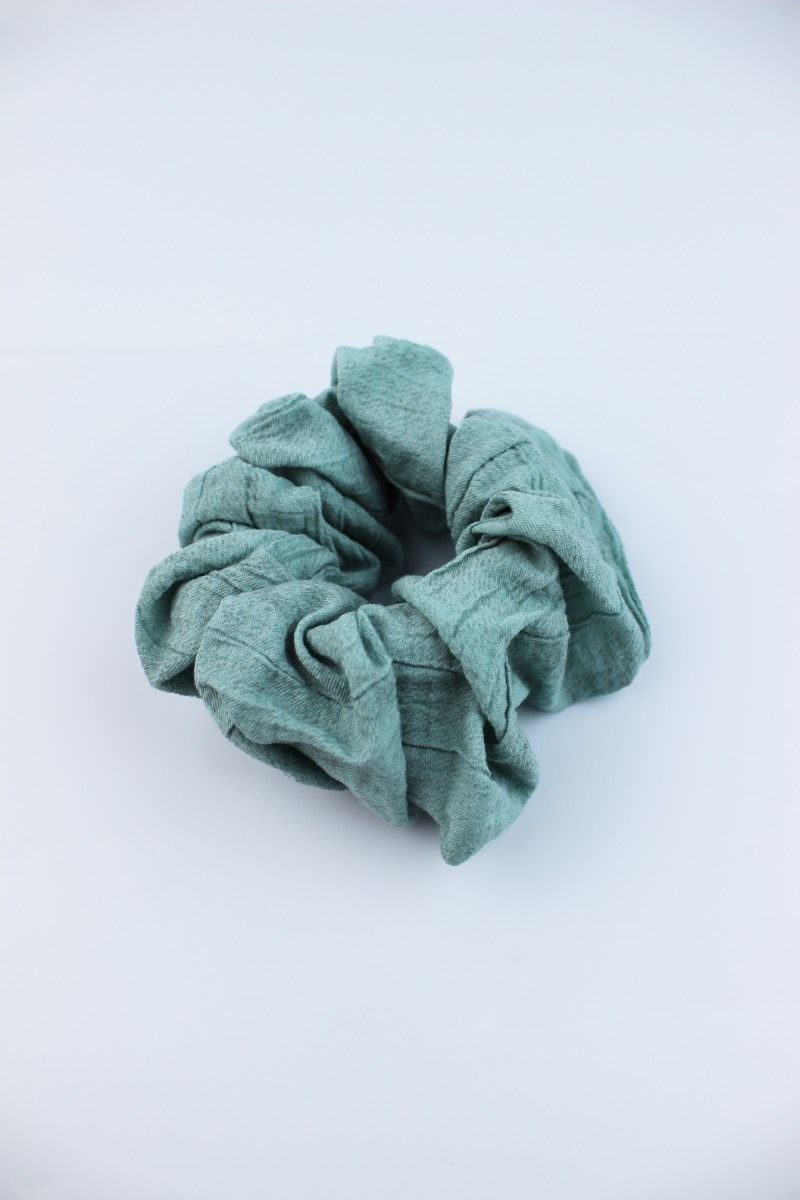 Yumuşak Kumaş Lastik Toka Simit Toka  - Nil Yeşili