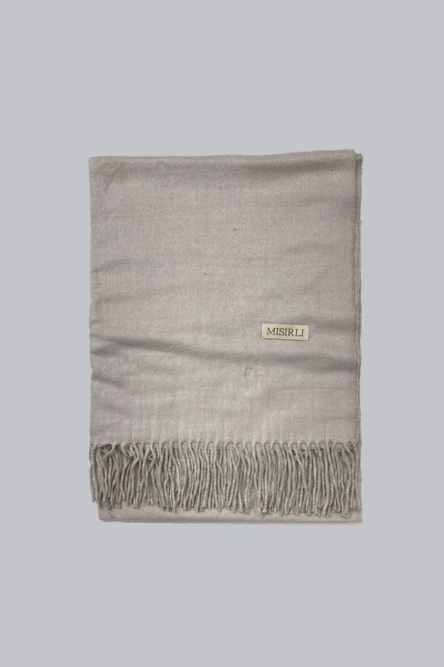 Yün Etol Omuz Şalı - Duman