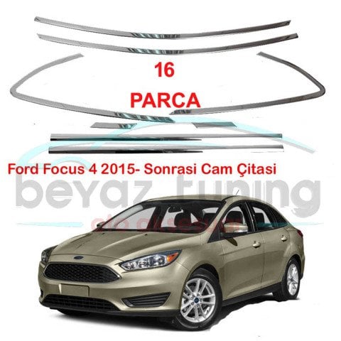 Ford Focus 4 Cam Çıtası Komple Kromu Nikelajı 2015 Sonrası