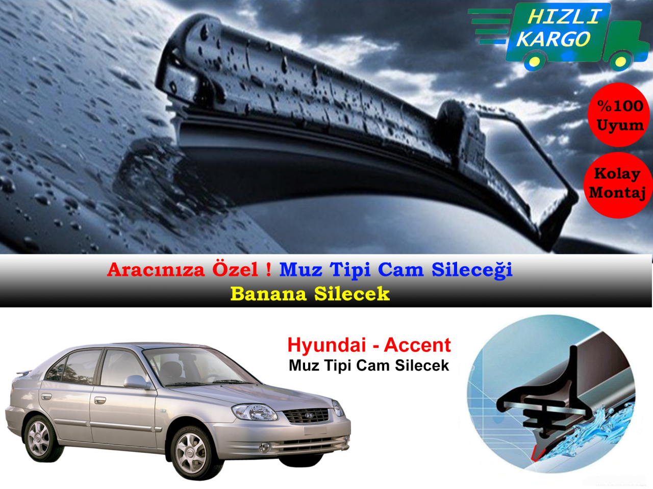 Hyundai Admira Muz Silecek Takımı 2001-2005