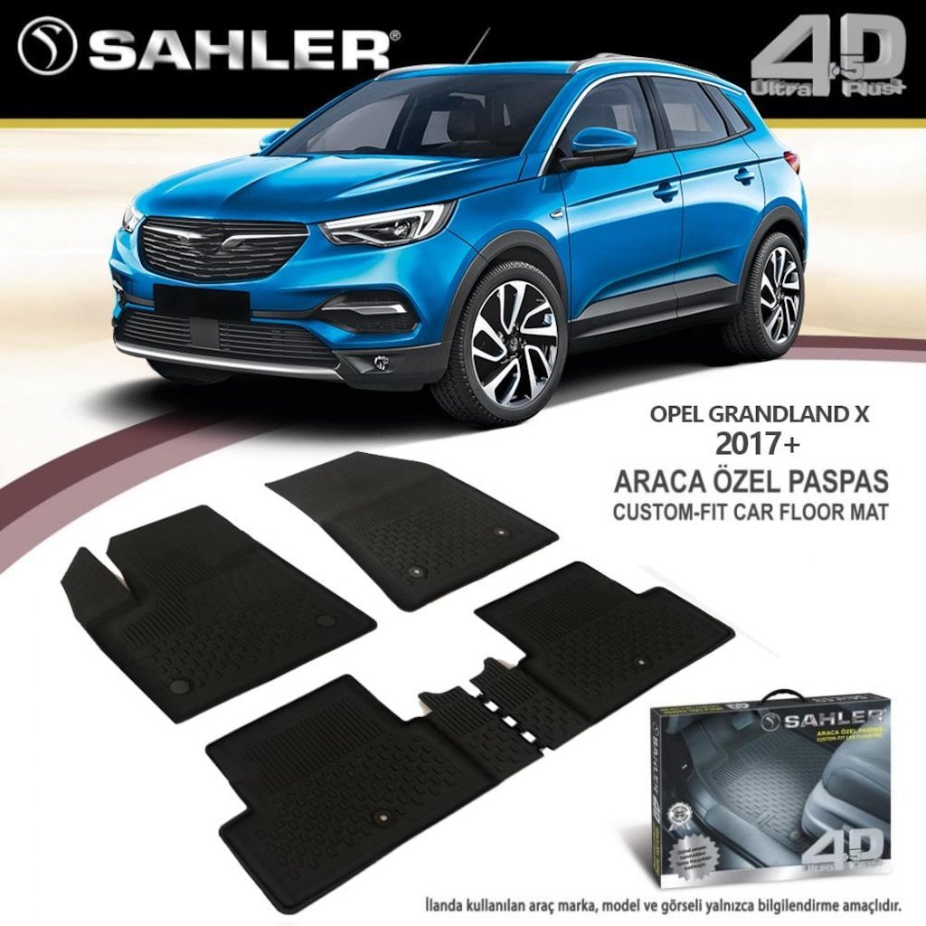 Opel Grandland Havuzlu Paspas 4,5D Sahler 2017 Sonrası