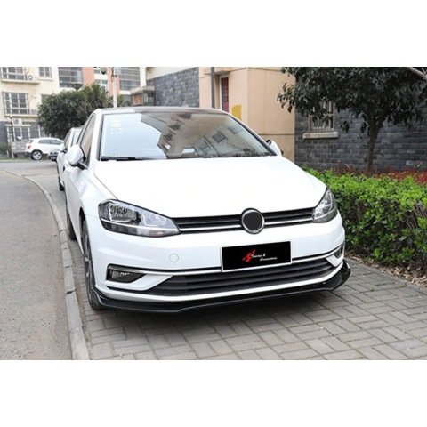 Vw Golf 7.5 Ön Tampon Altı Lip Plastik Kulaklı Parlak Siyah