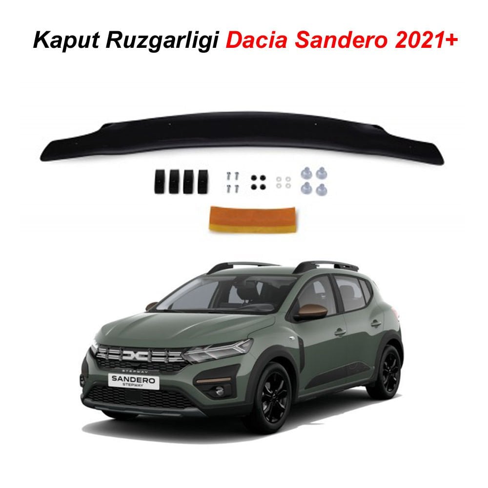 Dacia Sandero Kaput Rüzgarlığı  2021 Sonrası