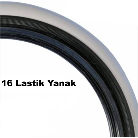 Atlas Lyon Lastik Yanağı Beyaz - Siyah Yanak 16Jant