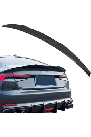 Audi A5 Bagaj Üstü Spoiler Siyah Boyalı Yarasa 2017 Sonrası