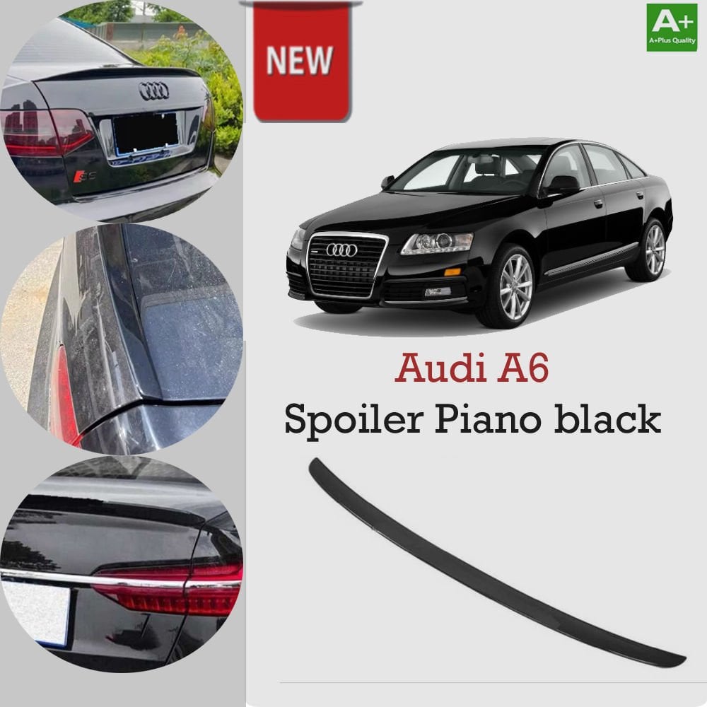 Audi A6  Bagaj Üstü Spoiler Parlak Siyah 2005-2011