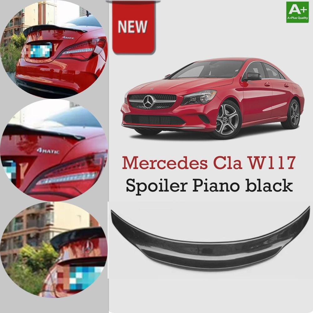 Mercedes Cla W117 Bagaj Üstü Spoiler Piano Black