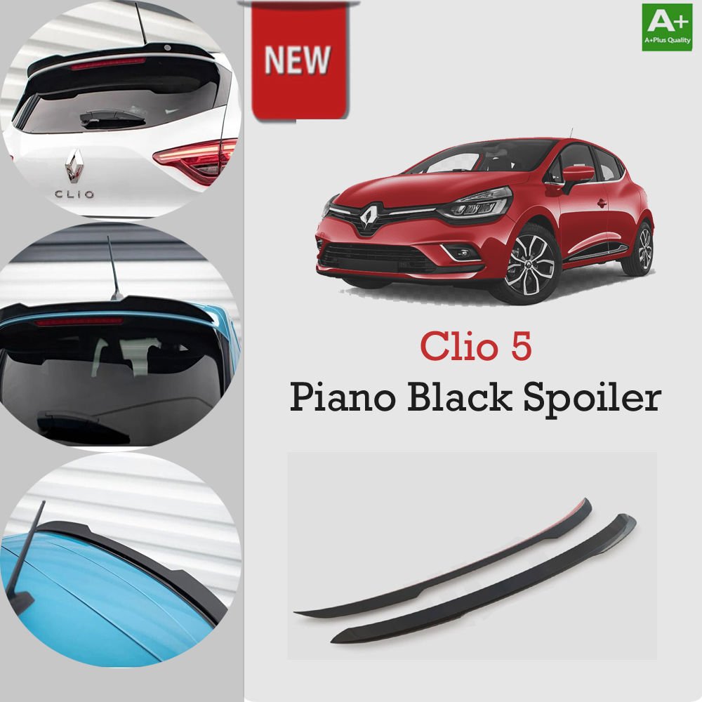 Renault Clio 5 Bagaj Üstü Spoiler Piano Black 2020 Sonrası