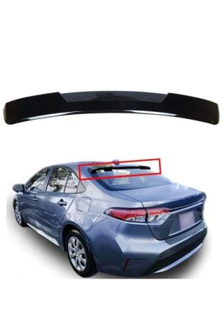 Toyota Corolla Cam Üstü Spoiler Piano Black 2019 Sonrası