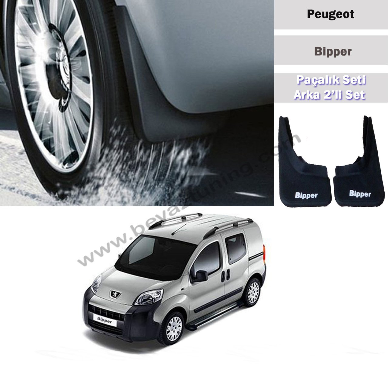 Peugeot Bipper Paçalık Tozluk Çamurluk Arka Set