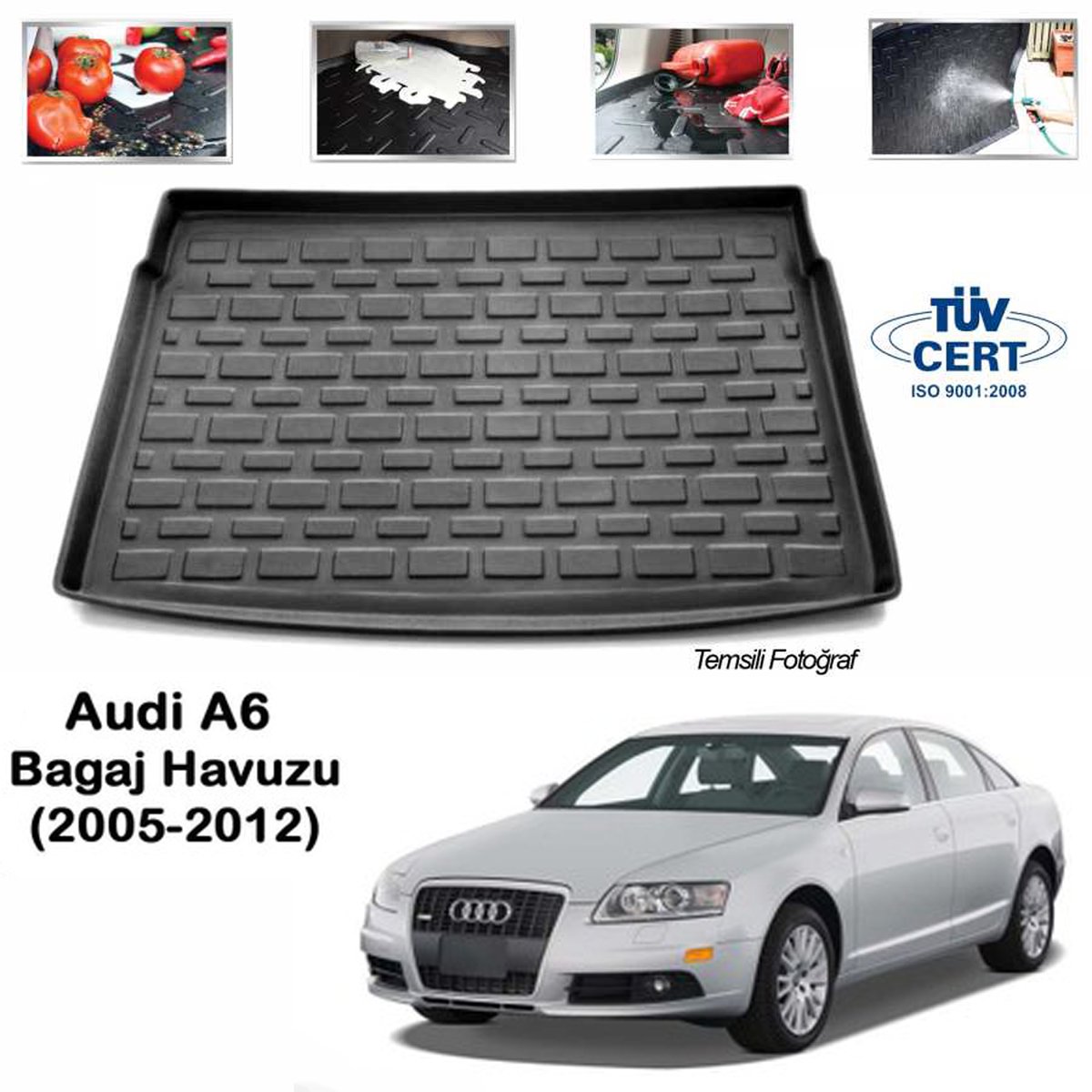 Audi A6 Bagaj Havuzu Paspası 2005-2012